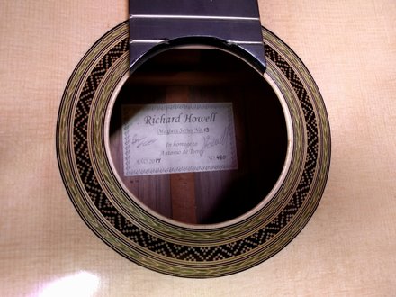 Howell Guitar # 480 - Masters Series No 13. Torres Ornate Model photograph 84